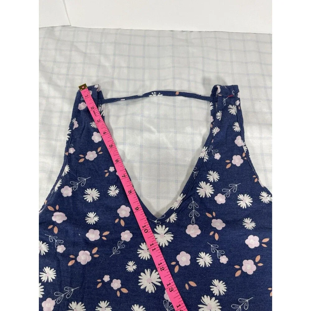 Target Stars Above Floral Pajama Tank Top Navy Blue Daisy Print Size L Large - Picture 6 of 8